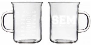 SEM beaker mug 2 views